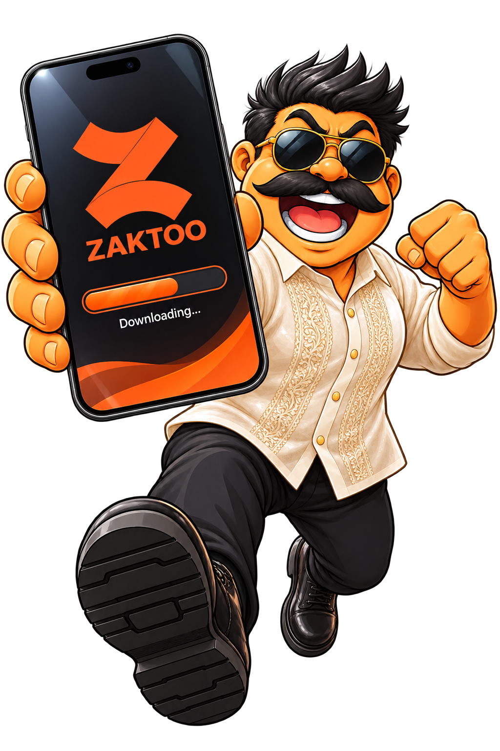 Zaktoo app on mobile
